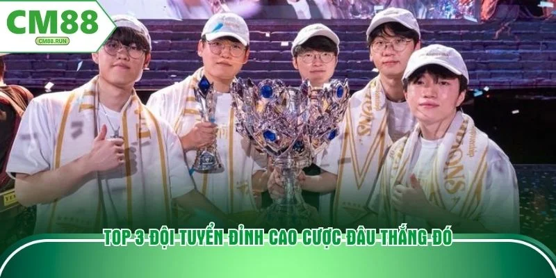 Top 3 đội tuyển đỉnh cao cược đâu thắng đó
